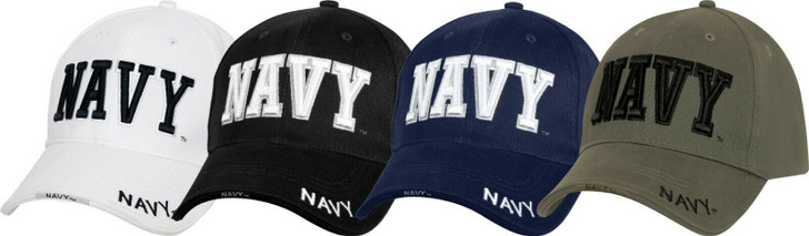 US NAVY Baseball Hat Adjustable Low Profile USN Deluxe 3D Embroidery Ball Cap