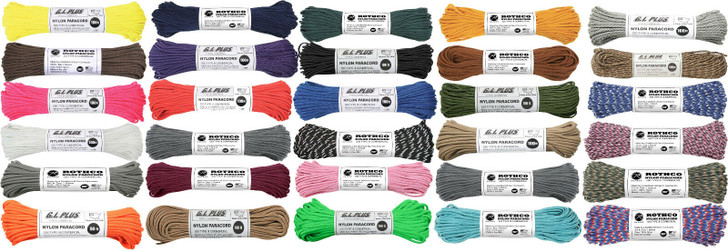 100' Feet 550 lb PARACORD para cord Nylon Type III PARACHUTE ROPE