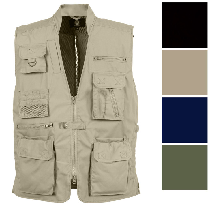 Tactical Concealed Carry Cargo Vest | Travel Outdoor Plainclothes CCW Multi-Pocket Vest