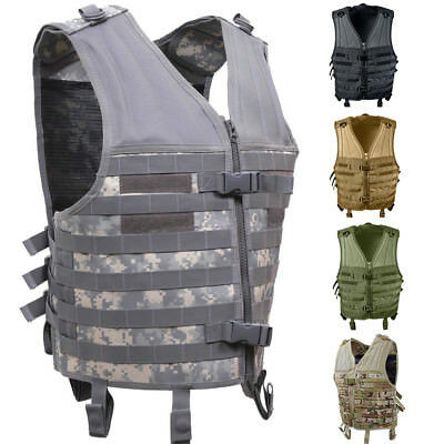Tactical Assault Vest Camo MOLLE Military Army Modular Paintball Airsoft Hunting Vest