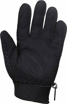 Black Armored Military Padded Molded Hard Back Tactical Gloves