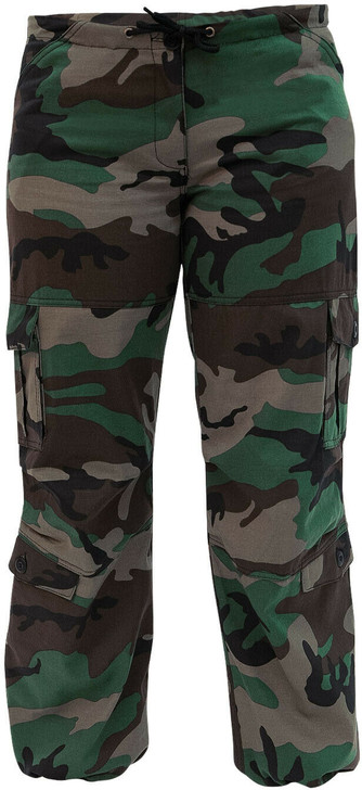 Womens Camo Army Fatigues Military Cargo Pants BDU Paratrooper