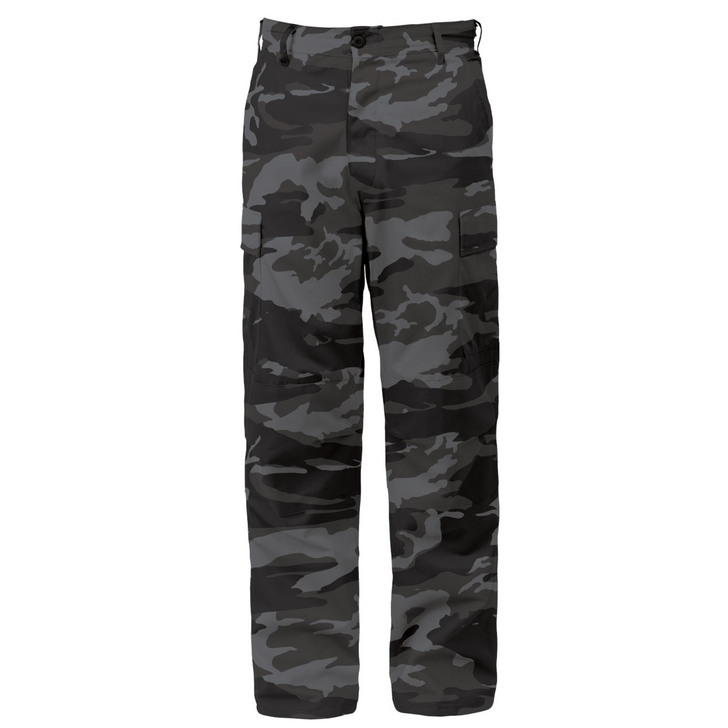 Military Paratrooper Fatigues Cargo Camo Pants 8 Pocket Washed Army Tactical