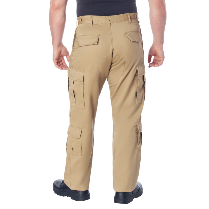 Military Paratrooper Fatigues Cargo Camo Pants 8 Pocket Washed Army Tactical