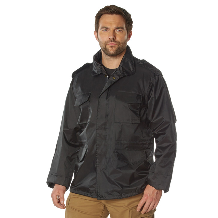 Black Military Lightweight Nylon Tactical M-65 Storm Field Jacket