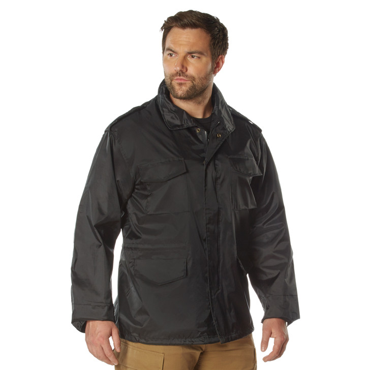 Black Military Lightweight Nylon Tactical M-65 Storm Field Jacket