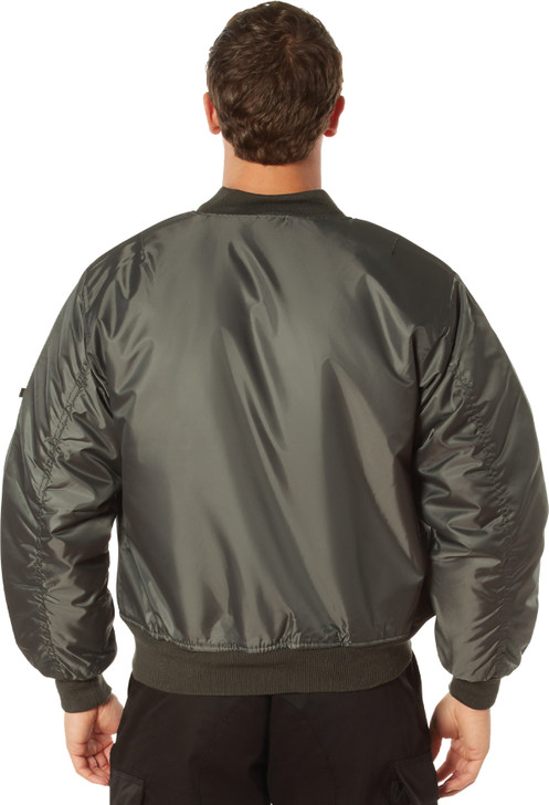 MA-1 Flight Jacket Military Bomber Coat Reversible Orange MA1 Army