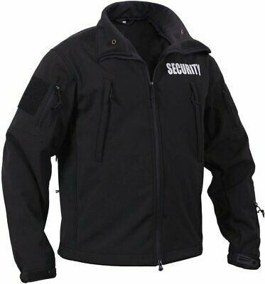 Black Waterproof Special Ops Soft Shell Double Sided Security Jacket