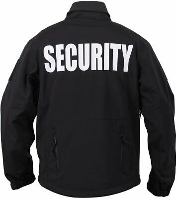 Black Waterproof Special Ops Soft Shell Double Sided Security Jacket