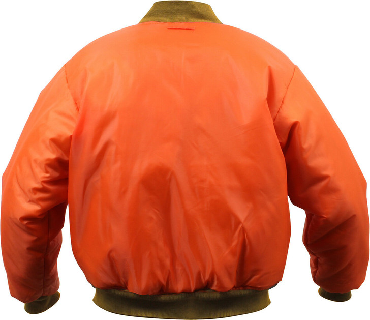 Coyote Brown Military Air Force MA-1 Reversible Bomber Coat Flight Jacket