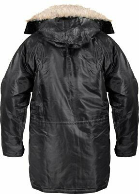 Black N-3B Snorkel Parka Jacket N3B Winter Military Tactical Army Type Coat