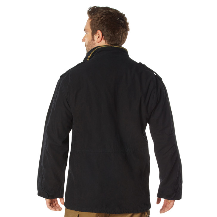 Black Vintage Military M-65 Field Army M65 Jacket