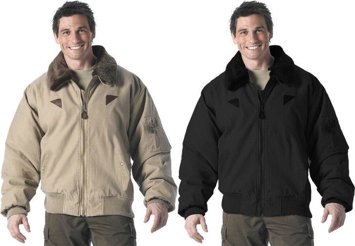Tactical B-15A Flight Jacket Vintage Military Style Bomber B15A Coat