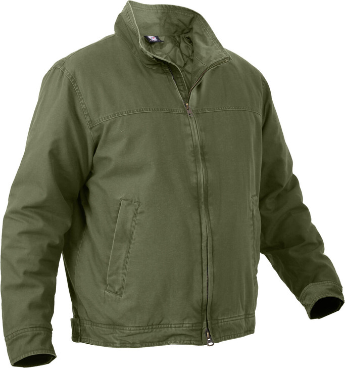 Olive Drab Concealed Carry Padded Military Jacket
