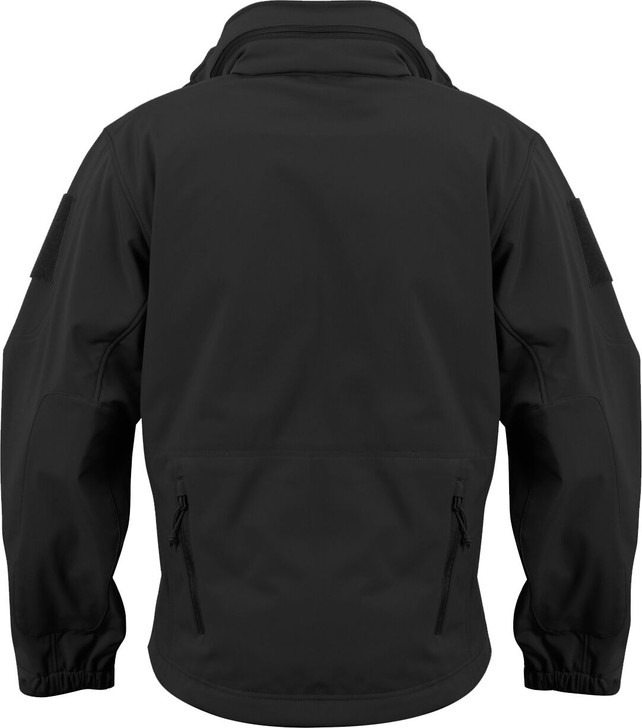 Black Waterproof Soft Shell Special Operations Triple Layered Tactical Jacket