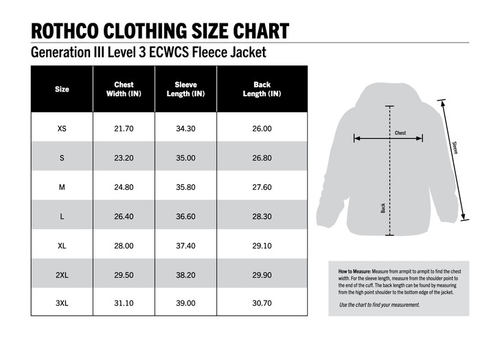 Soft Polar Fleece Sweatshirt, ECWCS Tactical Gen III Level 3 Field Jacket