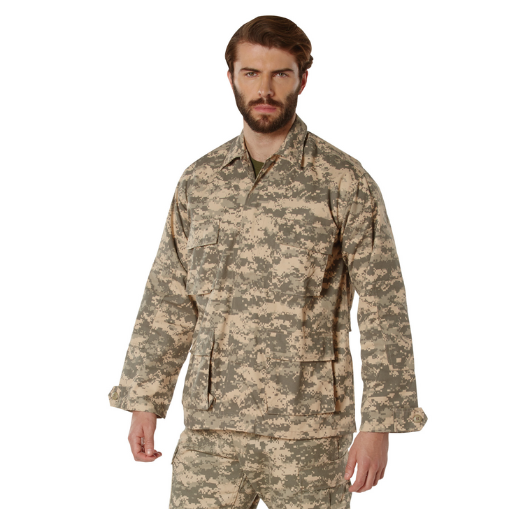Military BDU Shirt Tactical Uniform Army Coat Camouflage Army Fatigue Jacket