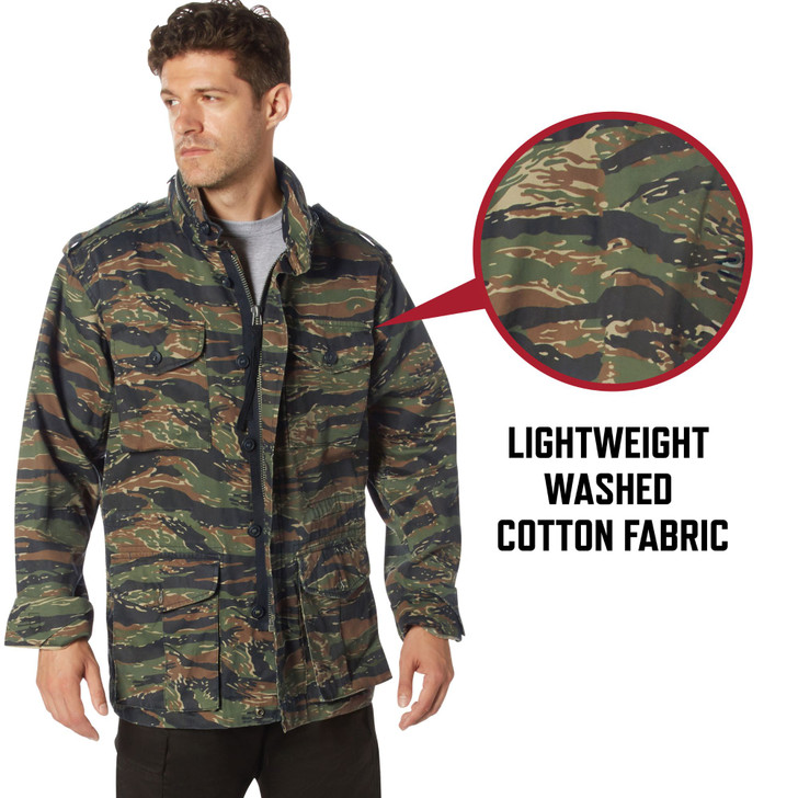 Lightweight Military M-65 Field Jacket Vintage Army Uniform Camo M65 Coat