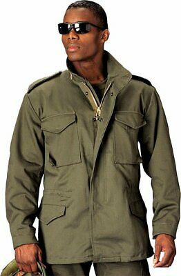 Olive Drab Military M-65 Field Coat Army M65 Jacket