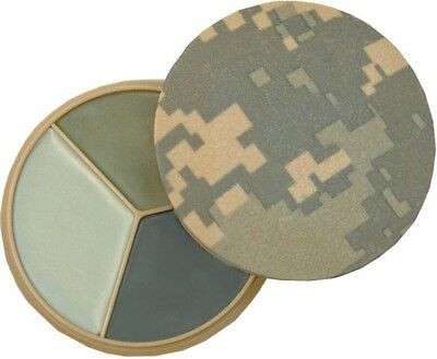 ACU Digital Camouflage 3 Color Camouflage Face Paint Compact With Mirror