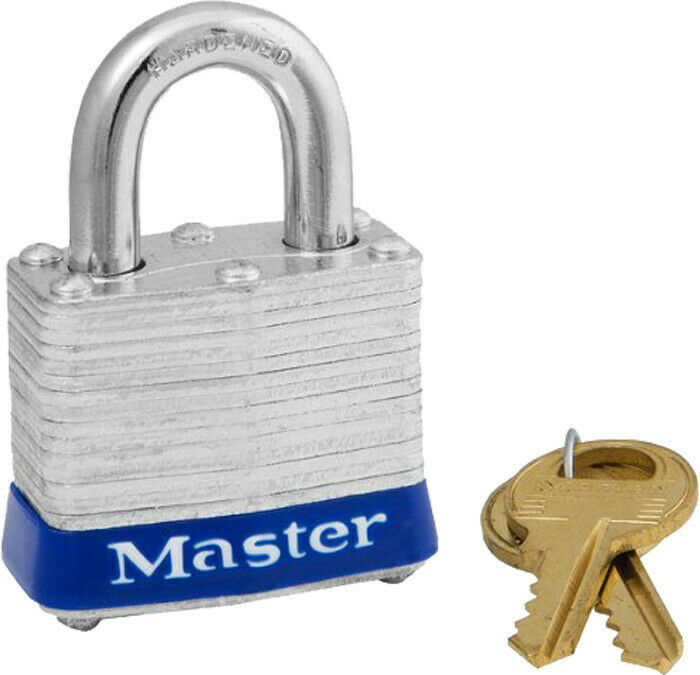 Master Lock Cylinder 4-Pin Tumbler Steel Dual Locking Padlock