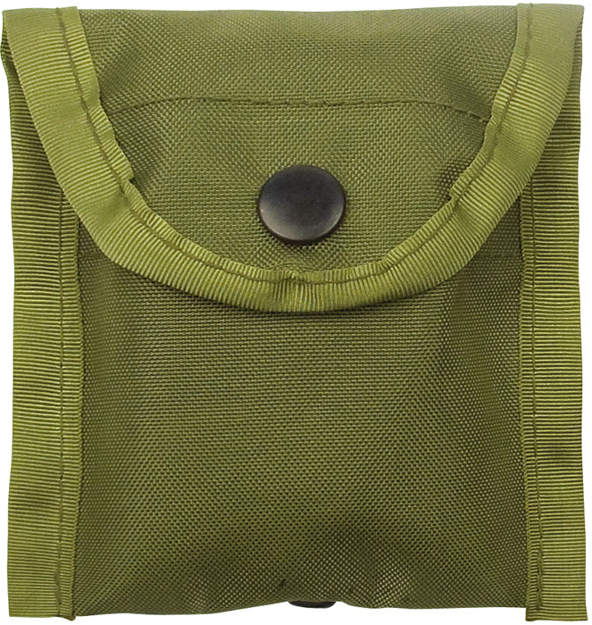 Olive Drab Nylon Compass Pouch With Belt Clip