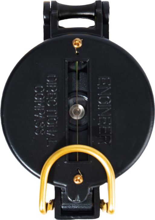 Black Metal Liquid Filled Lensatic Luminous Dial Compass