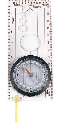 Travelers Deluxe Liquid Filled Luminous Pointer Compass with Ruler