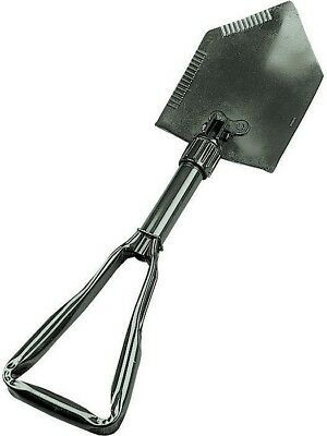 Tri-Fold Heavy Duty Steel Shovel Olive Drab Hand Intrenching Tool Travel Small