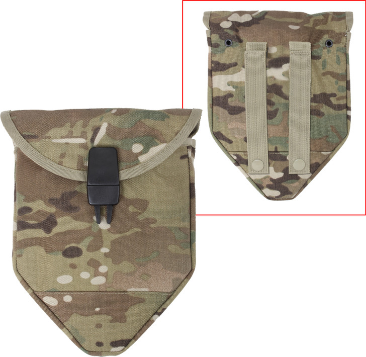 MultiCam Tri-Fold Shovel Cover, MOLLE Compatible Military Army Camo OCP Scorpion