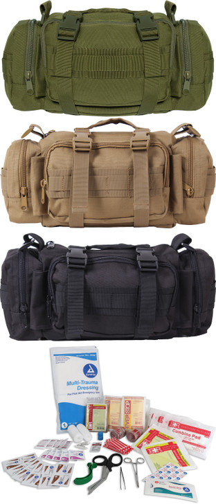 Fast Access Tactical Trauma Kit Emergency Gear MOLLE First Aid Case Pouch
