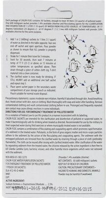 Chlor-Floc Genuine GI Water Purification Powder Packets