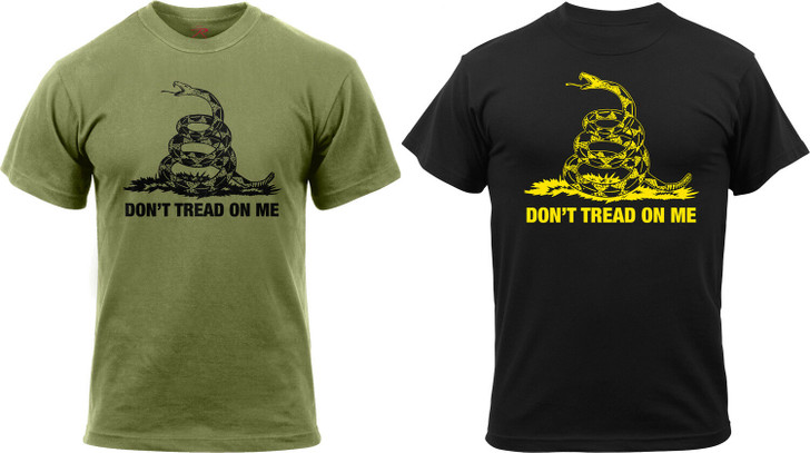 Don't Tread On Me T-Shirt US Marines USMC Gadsen Snake Tee