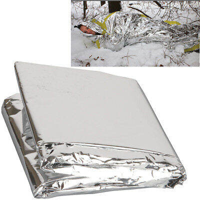 Polarshield Survival Emergency Sleeping Bag | Silver Reflective Blanket 2-Pack