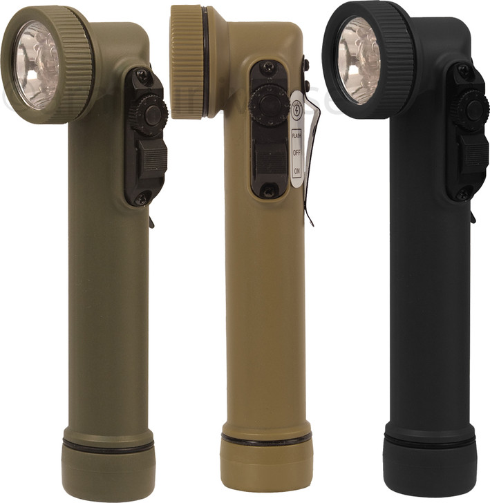Mini LED Tactical Angle Head Flashlight AA Batteries Travel Pocket Flash Light