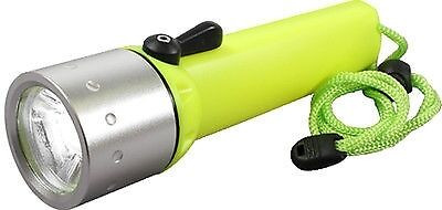 Neon Yellow Tactical Waterproof Diving Flashlight Bright LED Light