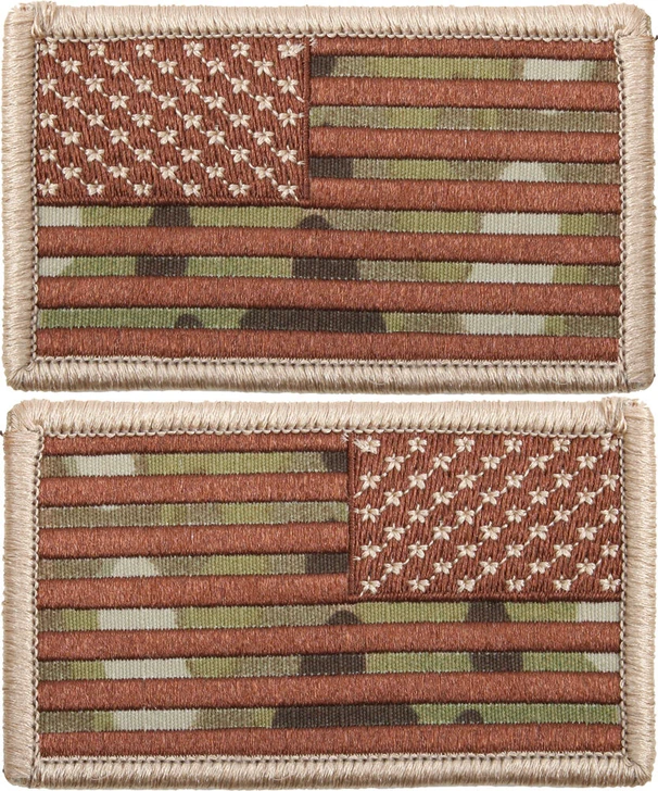 MultiCam US Flag Patch Hook-Loop American Military Army Camo OCP Scorpion