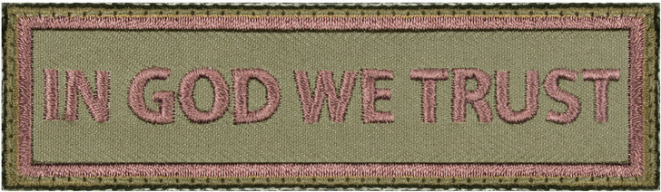 In God We Trust Morale Patch 4" x 1"