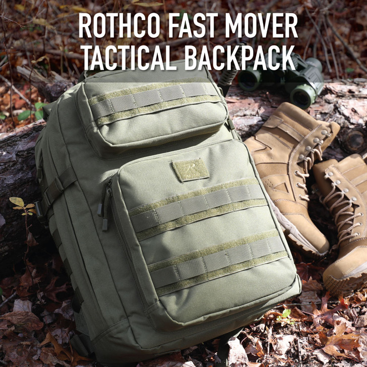Tactical Fast Mover Backpack MOLLE Overnight Weekend Bag Knapsack 34L