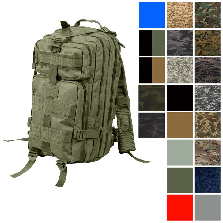 Military MOLLE Tactical Transport Pack – Heavy Duty Polyester Webbing, Water-Repellent Outdoor Backpack