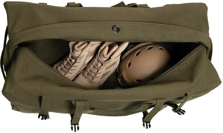 Olive Drab Canvas Gen II Duffle Bag 2 Strap Backpack Tactical Army Type Duffel