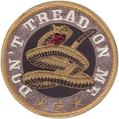 Don't Tread On Me Morale Snake Patch, Round 3"