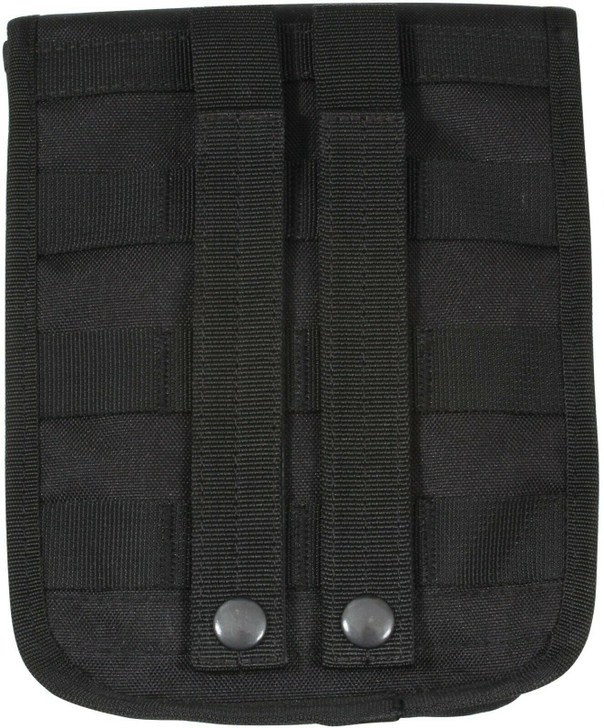 Black 2 Pocket Ammo Pouch 600D Tactical Poly MOLLE Utility Attachment 8" x 6.5"