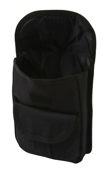 Black 2 Pocket Ammo Pouch 600D Tactical Poly MOLLE Utility Attachment 8" x 6.5"