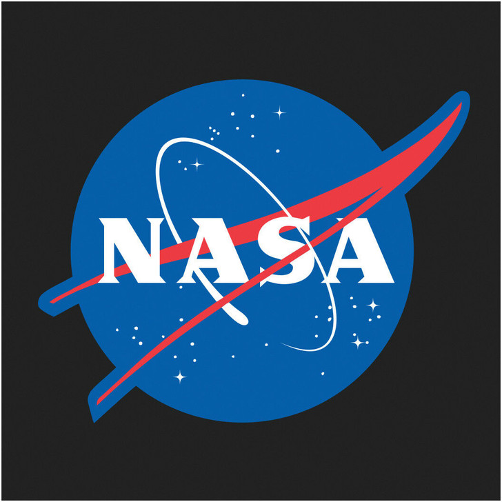 Mens NASA Shirt Official Logo Meatball Space Explorer T-Shirt, Black