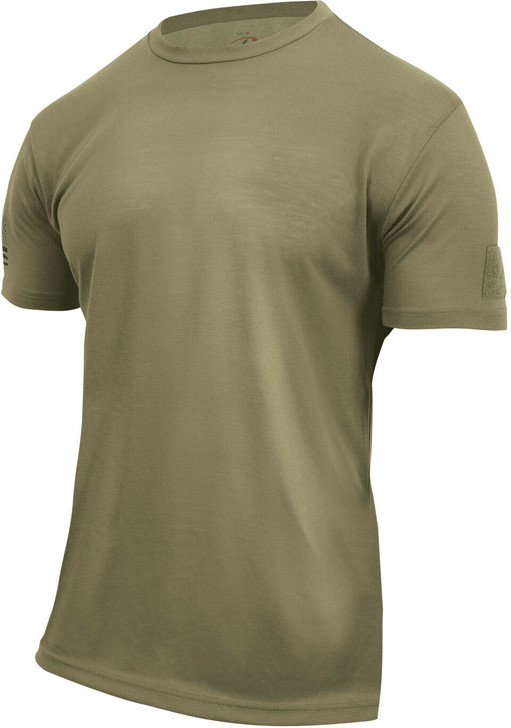 3 PACK Coyote Brown AR 670-1 Tactical US Athletic Muscle T-Shirt & Loop Field