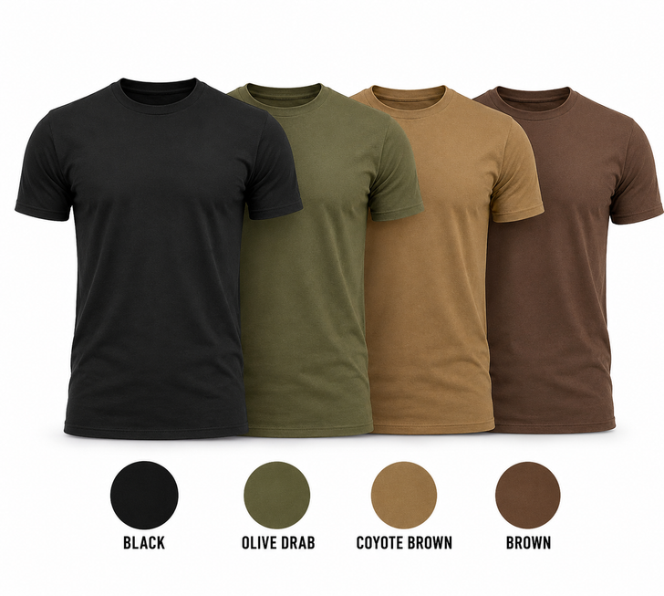 Men's Military Athletic Fit T-Shirt Muscle Cut Short Sleeve Tactical Army Tee