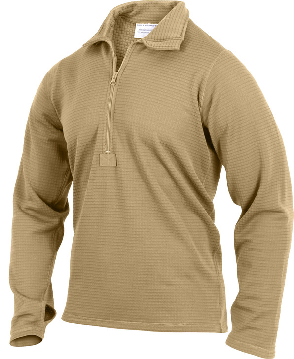 Coyote Brown AR 670-1 Compliant Gen III ECWCS Waffle Top Thermal