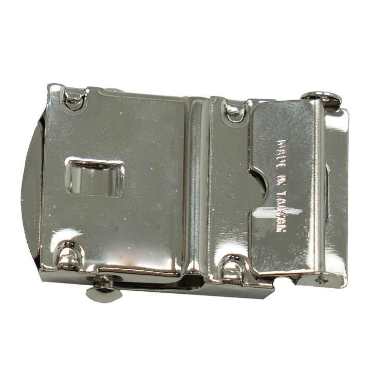 Chrome Web Belt Buckle