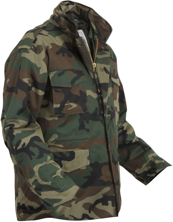 Woodland Camouflage M65 Coat Military M-65 Field Jacket with Liner Army Camo